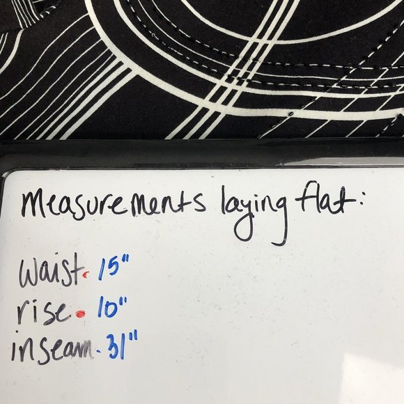 Vintage Haven Bleu B/W Flare Pants sz 6 Psychedelic Y2K - Picture 13 of 13